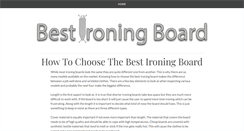Desktop Screenshot of bestironingboards.com