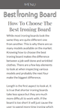 Mobile Screenshot of bestironingboards.com